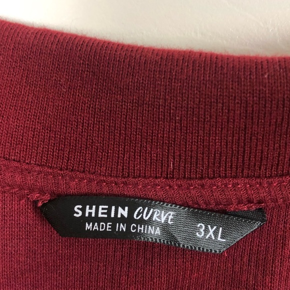 Shein Curve Cropped Button Up Sweater Top - Picture 4 of 4